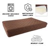 Pet Adobe Waterproof Memory Foam Pet Bed for Indoor/Outdoor Water Resistant and Washable Cover 30” x 21” Brown 491095HTG